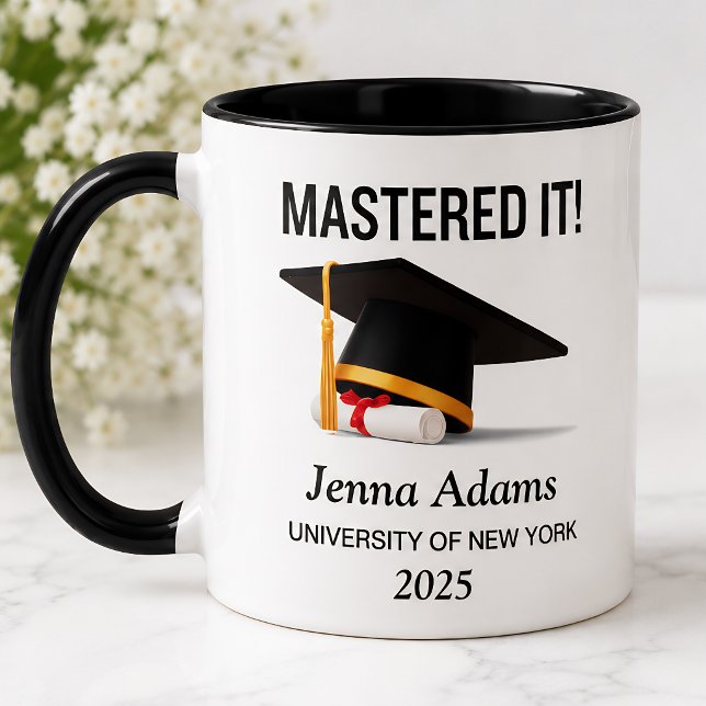 Personalised Mastered It Graduation Mug (Creator Uploaded)