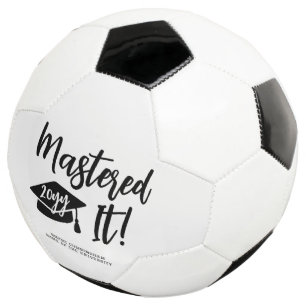 Personalised Masters Degree Graduation Mastered It Football