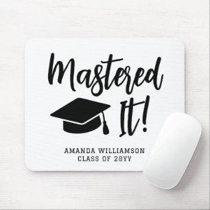 Personalised Masters Degree Graduation Mastered It Mouse Mat