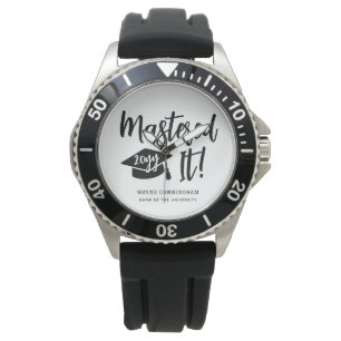 Personalised Masters Degree Graduation Mastered It Watch