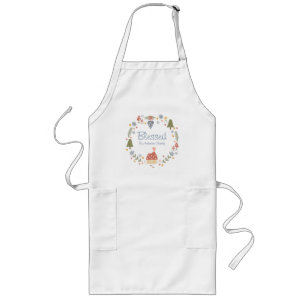 Personalised Matching Family Thanksgiving Blessed Long Apron