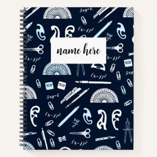 Personalised Math Graph Paper Notebook