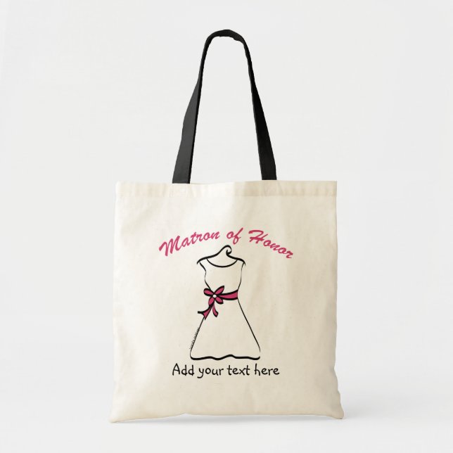 Personalised Matron of Honour Gifts Tote Bag (Front)