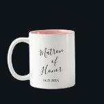Personalised Matron of Honour Two-Tone Coffee Mug<br><div class="desc">Personalised Matron of Honour Two-Tone Coffee Mug</div>