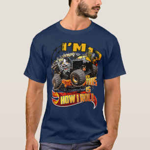 Personalised Max D Monster Truck Birthday  T-Shirt