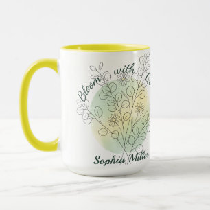 Personalised May Birth Flower Custom Name Mug