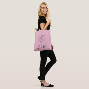 Personalised May Lily of the Valley Birth Flower  Tote Bag