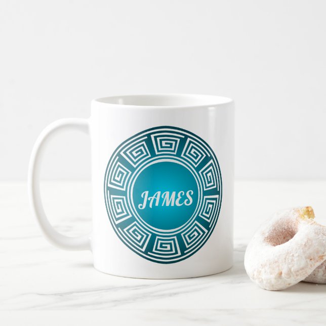 Personalised Maya Symbol Coffee Mug (With Donut)