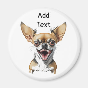 Personalised Mean Chihuahua   Funny Dogs Magnet