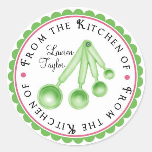 Personalised Measuring Spoon Kitchen Stickers