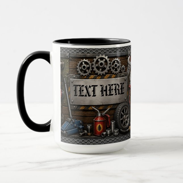 Personalised Mechanics Coffee Mug (Left)