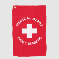 Personalised Medical Alert Diabetic Red
