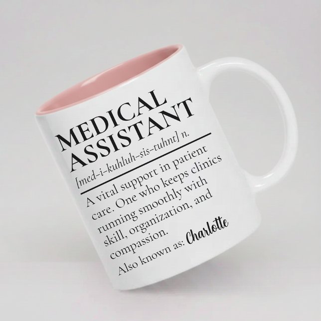 Personalised Medical Assistant Mug Thank You Gift (Medical Assistant Thank You Gift Mug for Her, Medical Assistant Graduation Mug Personalized Gift)