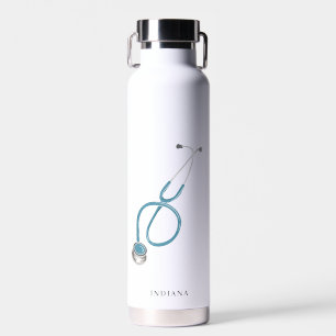 Personalised Medical Assistant Stethoscope Swag Water Bottle