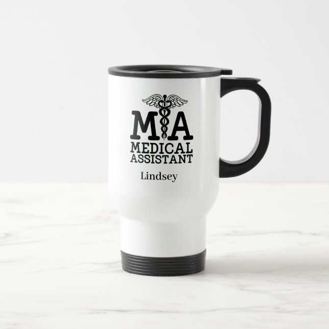 Personalised Medical Assistant Travel Mug (Right)