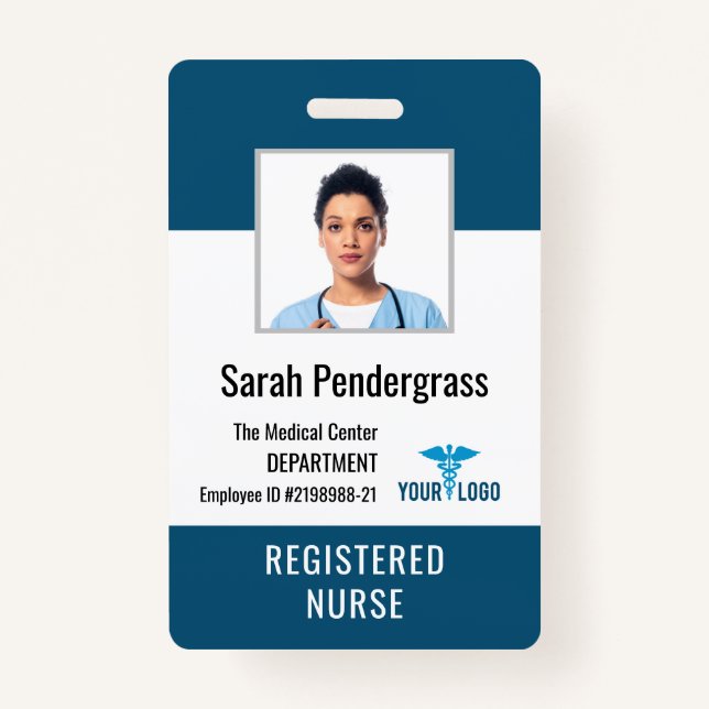 Personalised Medical Centre Employee Photo ID ID Badge (Front)