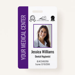 Personalised Medical Certified Employee Purple ID ID Badge