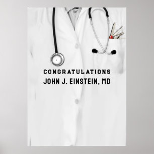 Personalised Medical Doctor Graduation Poster