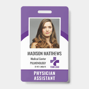 Personalised Medical Employee Logo & Photo ID Badge