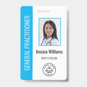 Personalised Medical Employee Logo & Photo ID Badge