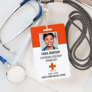 Personalised Medical Employee Logo Photo ID Badge
