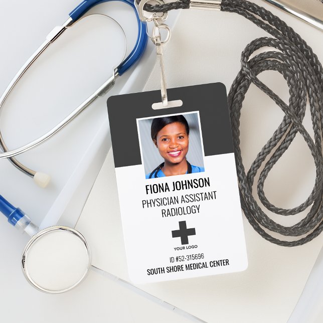 Personalised Medical Employee Logo Photo ID Badge (Personalized Medical Employee Logo Photo ID Badge)