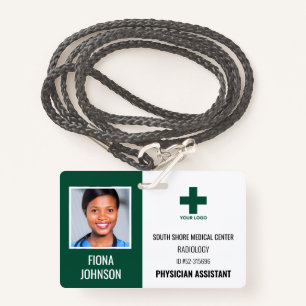Personalised Medical Employee Logo Photo ID ID Badge