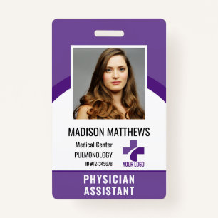Personalised Medical Employee Logo & Photo ID ID Badge