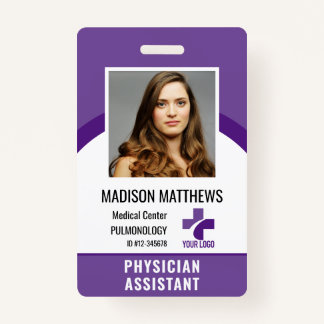 Personalised Medical Employee Logo & Photo ID ID Badge