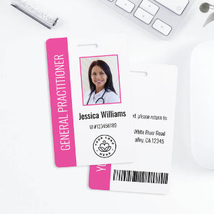 Personalised Medical Employee Logo & Photo ID ID Badge