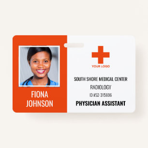 Personalised Medical Employee Logo Photo ID ID Badge
