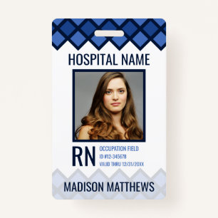 Personalised Medical Employee Photo ID Badge