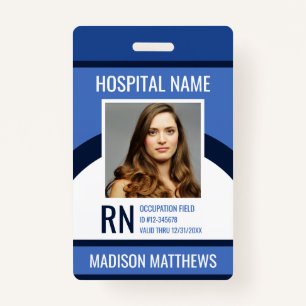 Personalised Medical Employee Photo ID Badge