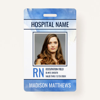 Personalised Medical Employee Photo ID Badge
