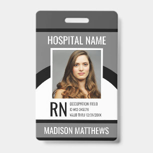 Personalised Medical Employee Photo ID Badge
