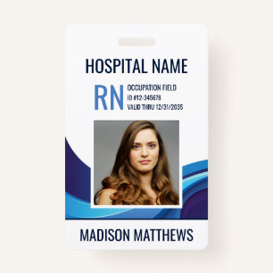 Personalised Medical Employee Photo ID Badge