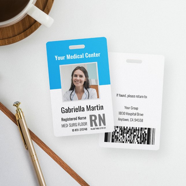 Personalised Medical Employee Photo ID ID Badge (Creator Uploaded)
