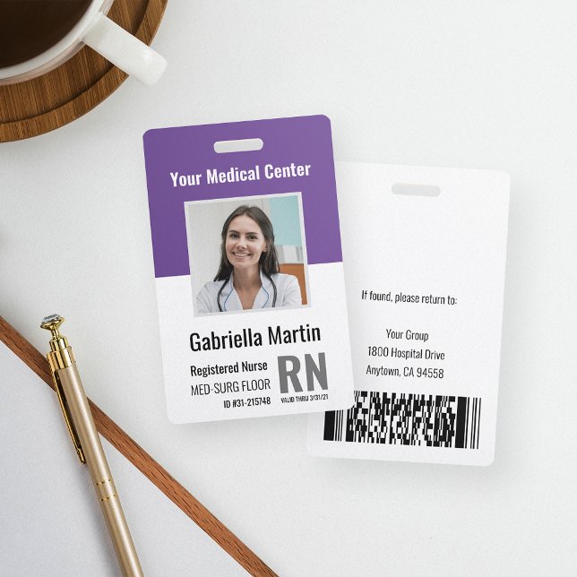 Personalised Medical Employee Photo ID ID Badge (Creator Uploaded)