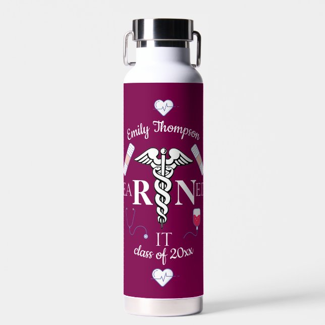  Personalised Medical Graduate Water Bottle (Front)