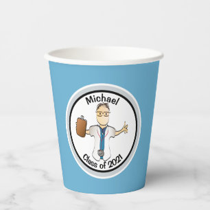 Personalised Medical Graduation Paper Cups for Him