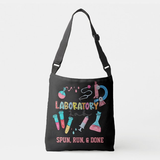Personalised Medical Laboratory Tech Gift  Crossbody Bag (Front)