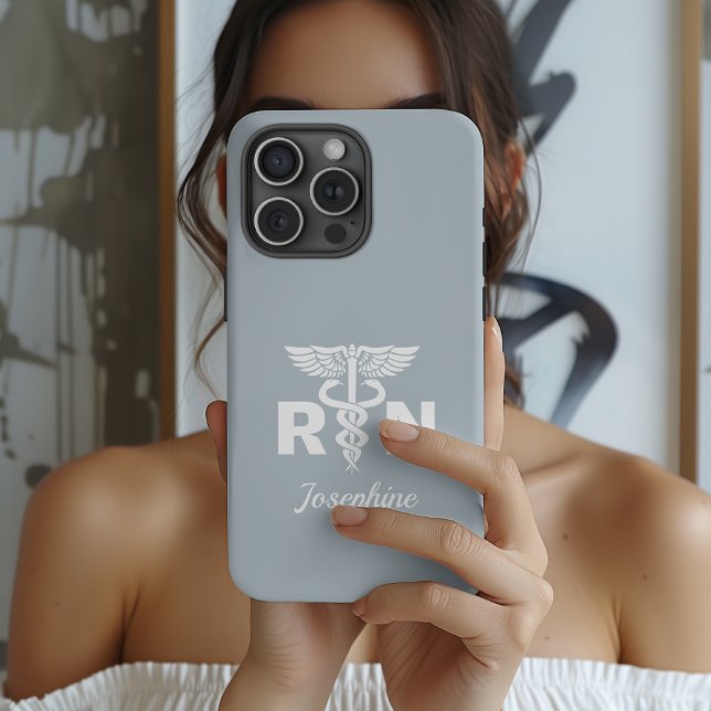 Personalised Medical Nurse Phone Case, Nurse Gift iPhone Case (personalized nurse appreciation gift, rn nurse personalized case, nursing school graduation gift,)