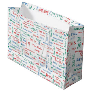 Personalised Medical Personnel Thank You  Large Gift Bag
