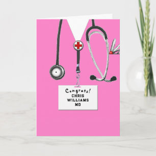 Personalised Medical School Graduation Card