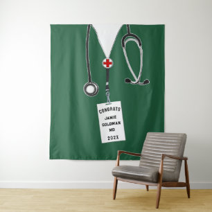 Personalised Medical School Graduation Congrats Tapestry