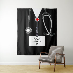 Personalised Medical School Graduation Congrats Tapestry