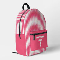 Personalised Medical Symbol Pink Stripes