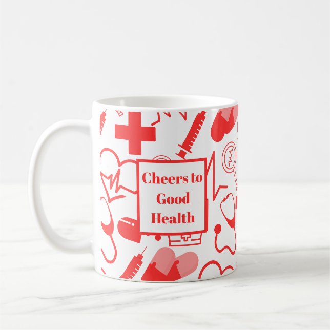 Personalised Medical Theme Healthcare Professional Coffee Mug (Left)