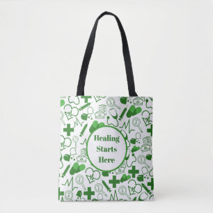 Personalised Medical Theme Healthcare Professional Tote Bag