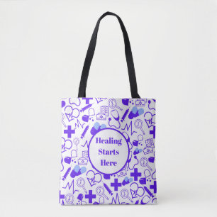 Personalised Medical Theme Healthcare Professional Tote Bag